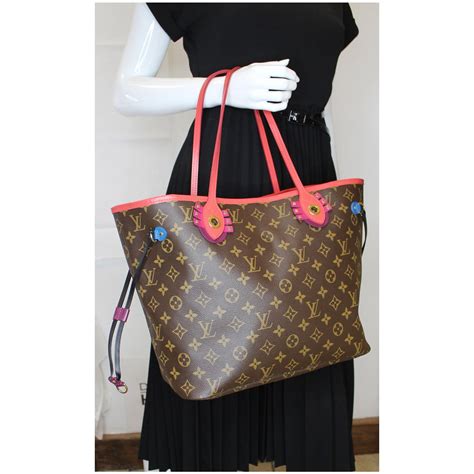 LOUIS VUITTON Monogram Totem Neverfull MM Tote Bag 